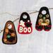 The Holiday Aisle® 3 Piece Ornament Set Fabric in Brown | 6 H x 4.2 W x 0.4 D in | Wayfair 744E22FCE33C4B77B37CADF65B2B6972