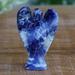 Zoomie Kids Kristiana Angel of Calm Sodalite Figurine Stone in Blue/Gray/White | 3 H x 1.8 W x 1 D in | Wayfair 6F537B4A8CC34E3D853504E3F930518F