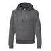 J America 8709 Flip Side Pullover Hooded Sweatshirt in Charcoal Heather size XL | Cotton/Polyester Blend JA8709, 8709JA