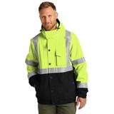 CornerStone CSJ501 ANSI 107 Class 3 Waterproof Insulated Ripstop Bomber Jacket in Safety Yellow size Small | Polyester