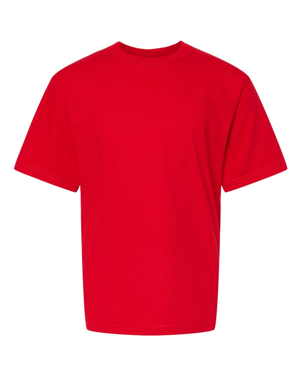 M&O MO4850 Youth Gold Soft Touch T-Shirt in Deep Red size Small | Cotton 4850