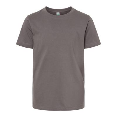 SoftShirts 402 Youth Organic T-Shirt in Graphite Grey size Small | Cotton