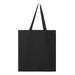 Q-Tees Q800 Promotional Tote Bag in Black | Canvas Q0800