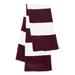 Sportsman SP02 Rugby-Striped Knit Scarf in Maroon/White | Acrylic