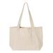 Q-Tees Q125800 20L Small Deluxe Tote Bag in Natural/Natural | Canvas