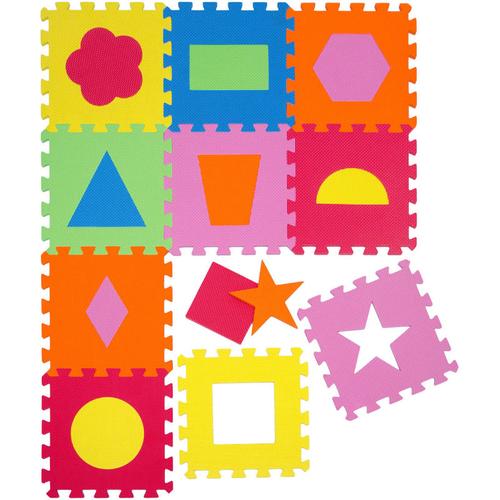 Littletom - Baby Puzzlematte Ab Null Kinder Spielmatte EVA Krabbelmatte Symbole
