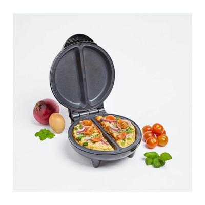 Omelette Maker - 750W Dual Chamber Cooker with Easy Clean Non Stick Coating & Cool Touch Handles