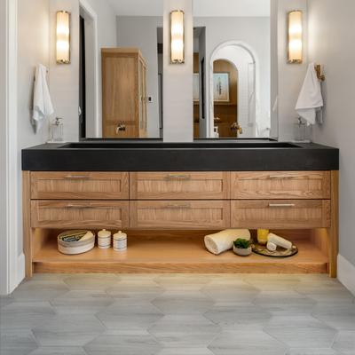 Merola Tile Natura Hex White 14-1/8