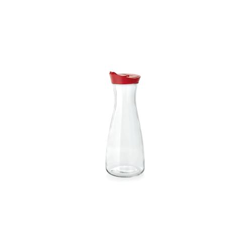 WAS Germany – Karaffe mit Deckel Set 12-teilig, 1,0 ltr., rot, Ø 6,7 cm, Glas (1781101)