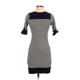 Forever 21 Casual Dress - Sweater Dress: Blue Stripes Dresses - Women's Size Small
