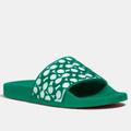 Coach Shoes | Coach Sandals/Slippers | Color: Green/White | Size: 6