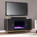 Biddenham Color Change Fireplace Console Storage by SEI Furniture in Black