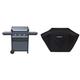 Campingaz Gasgrill 3 Series Select, BBQ Gas-Grillwagen mit 3-Brennern & BBQ ACCY Grillabdeckung, wasser- und wetterfest, Kordelzug zur Befestigung 3 Series Classic Grills Schutz vor Sonne, Schwarz