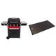 Char-Broil 140 721 Gas2Coal 330 Hybrid Grill - 3 - Brenner Gas & Kohlegrill mit Seitenbrenner, Schwarz & 140008 - Grillplatte für 3 Brenner - Grills, Schwarz