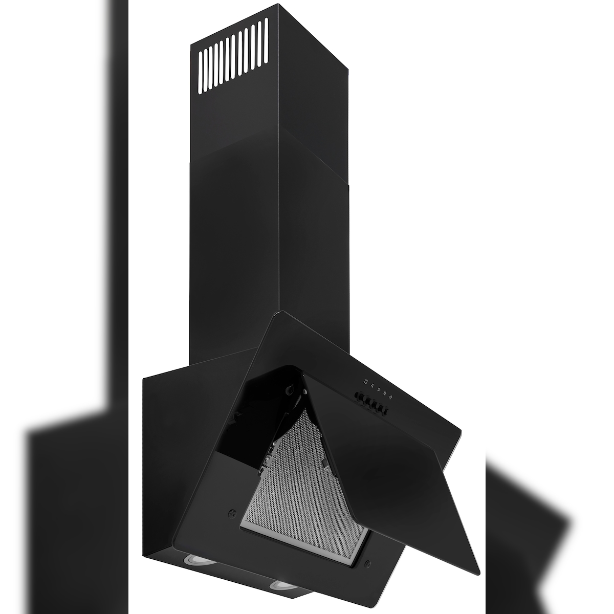 Exquisit KFD 61-8 sw Kopffreihaube - Ab- und Umluft-Betrieb, 60er Breite, Schwarz Image