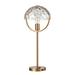 Everly Quinn 24" Brass Table Lamp Glass/Metal in Yellow | 24 H x 10 W x 10 D in | Wayfair A2726F1CE8744167B73704E1F6E37FB1