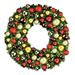 Queens of Christmas Lighted Wreath in Red/Yellow | 8 H x 72 W x 72 D in | Wayfair GWBM-06-TRAD-LWW
