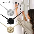 MCDFL-Ensemble de grandes horloges murales 3D en métal design moderne cadrans de montre miroir de