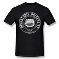 Arkham Horror T Shirt for Men Miskatonic University PleClub T-Shirt Short Sleeve 100% Cotton Tee