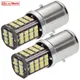 Paire d'ampoules LED pour moto lampe de sauna 2835 56SMD BA20S voiture auto scooter