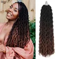 Extensions de cheveux synthétiques pour femmes noires Extensions de cheveux tresses au Crochet