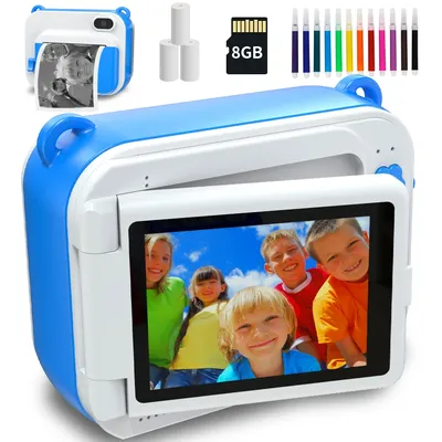 Appareil photo numérique avec papier thermique pour enfants appareil photo à impression instantanée
