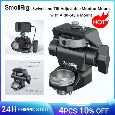 SmallRig-Support de moniteur réglable avec vis pince pour appareil photo reflex numérique