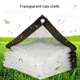 Tissu d'ombrage transparent imperméable à la pluie couverture légère tarLII