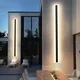 Applique Murale Noire LED pour Jardin Luminaire d'Extérieur Village Véranda Villa Imperméable