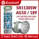 Eunicell 75mAh SR1130 LR1130 AG10 189 piles bouton Pilas 389 LR54 L1131 389A 1.5V pile bouton