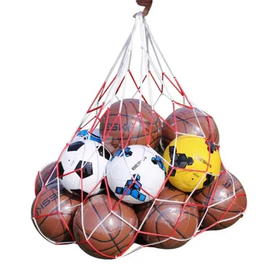 Filet de Football de plein air 10 balles sac de filet de transport de balles de Football de