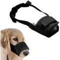 Muselière anti-aboiement réglable pour chien de compagnie filet anti-morsure ceinture en nylon