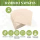 Serviettes en bambou 100% compostables et écologiques 50 pièces/paquet parfaites pour la salle à