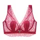 Soutien-gorge en dentelle ultra-mince en coton bonnet complet B C D E grande taille