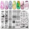 Nail Art Nail Stamping Plates Stamping Plates Flowers Marble Animals Stamp Plate Stabbles