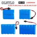 Batterie Rechargeable ni-cd AA1400mah 3.6V/4.8V/6V/7.2V/8.4V/9.6V 1400mah pour jouets