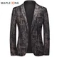 Blazer imprimé coupe cintrée pour hommes vestes de luxe coréennes zones de chaquettes vêtements