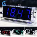 Kit électronique d'horloge LED avec microcontrôleur horloge numérique lumière de l'heure commande