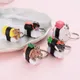 Porte-clés de voiture en PVC chat et sushi pour hommes porte-clés automatique porte-clés en métal