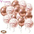 Ballons confettis métalliques décorations de fête anniversaire mariage enterrement de vie de