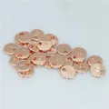 Top Qualité 10 Pcs Lot 10mm Or Rose document Alphabet A-Z Lettre Tag Charmes Timbre Initiale Charme