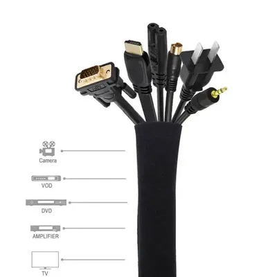 Couverture de gestion de câbles d'ordinateur couvercle de stockage de tri de câbles d'ordinateur