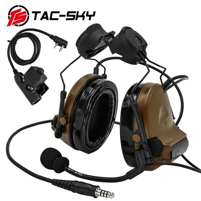TAC -SKY-Casque de tir Comtac II casque militaire suppression du bruit airsoft sauna téléphone