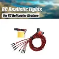 Système d'éclairage de Simulation réaliste 8 LED Flash RC Kit d'éclairage LED pour hélicoptère RC