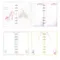 A5 A6 mignon coloré cahier feuilles mobiles bloc-notes recharge bricolage journal couverture macaron classeur Agenda coquille spirale recharge Pages
