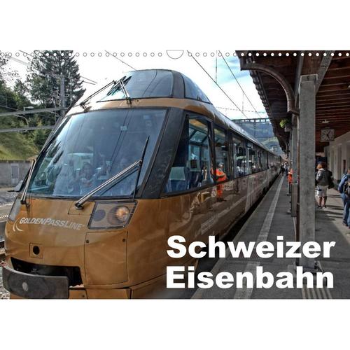 Schweizer Eisenbahn (Wandkalender 2023 DIN A3 quer)