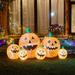 Glitzhome 8FT Lighted Inflatable Jack-O-Lantern Pumpkins Decor - Orange