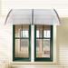 80"x 40" Window Awning Patio Canopy Rain Cover UV Protected Eaves