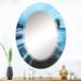 Designart 'Ancient Stones On The Shores Of Norwegian Sea' Nautical & Coastal Printed Wall Mirror