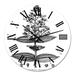 Designart 'Vintage American Flora VI' Traditional wall clock